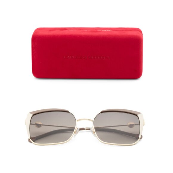 CAROLINA HERRERA Beige/ivory 57mm Cat Eye Sunglasses - Picture 1 of 2